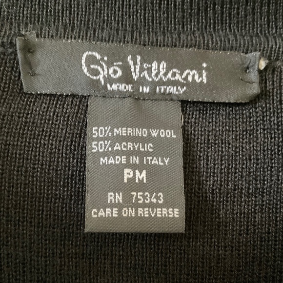 Gio Villani Merino Blend Italian Cardigan Sweater - Picture 2 of 2